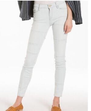 Frame Denim Le Skinny De Jeanne Patchwork Denim Jeans Light Wash 31